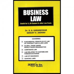 Aarati & Company's Business Law for LL.M & Other by Dr. S. A. Karandikar & Sanjay Jadhav